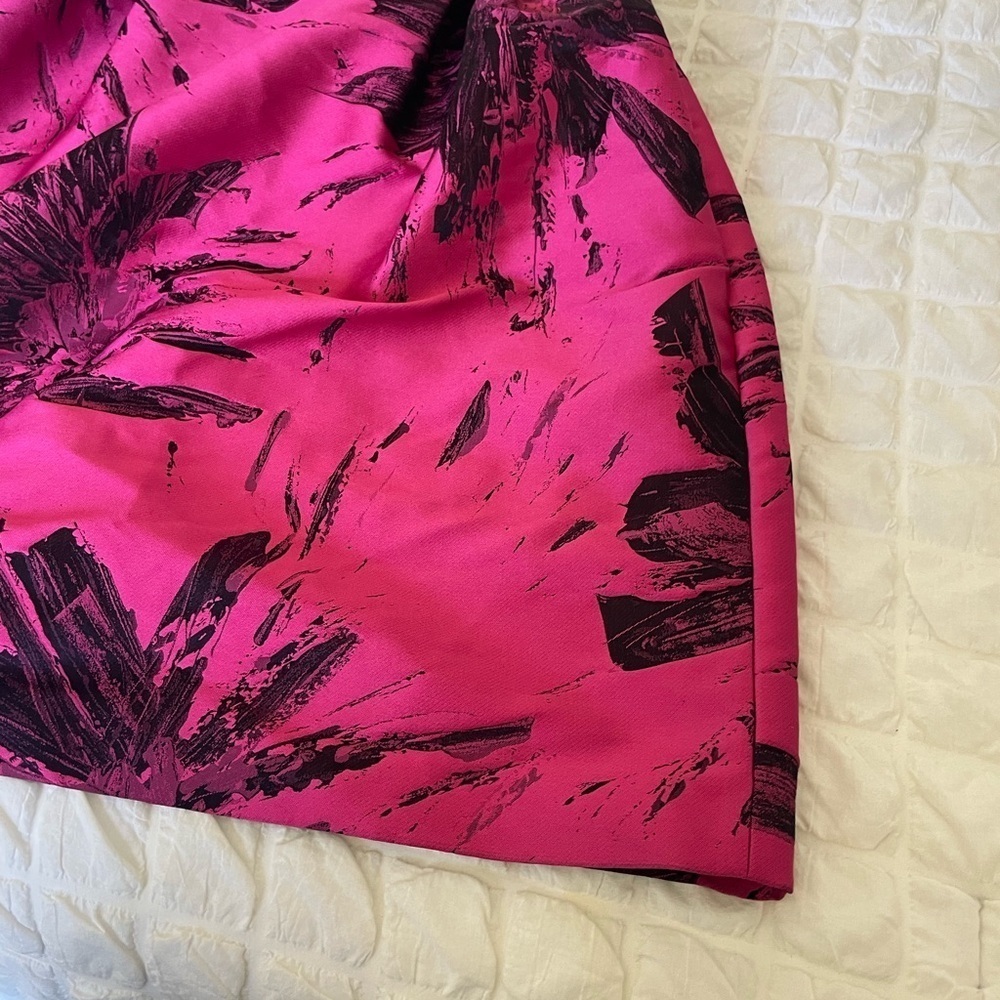 Behnaz Sarafpour Black and Pink Evening Dress as seen on Vogue - Picture 5 of 11